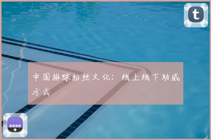 中国排球粉丝文化：线上线下助威方式